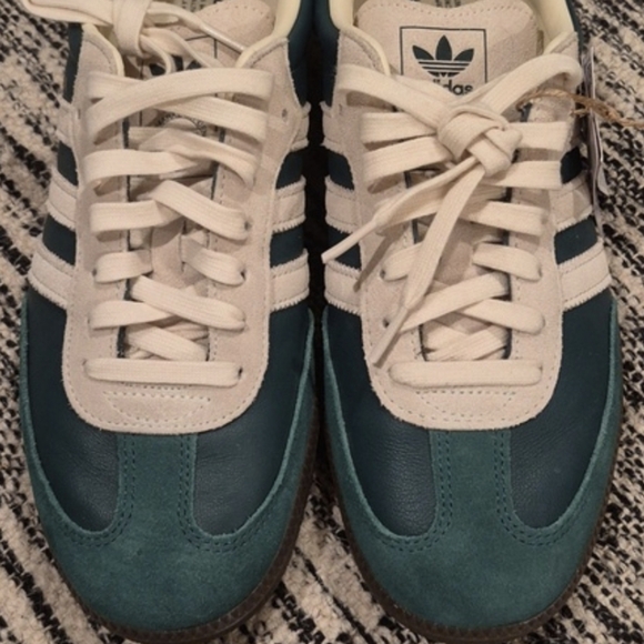 Adidas Samba OG Shoe Collegiate Green, Cream White, Men's Size 10 - Picture 5 of 11